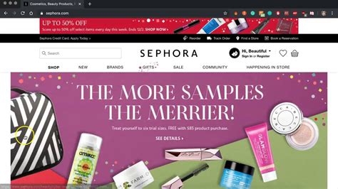 sephora website.